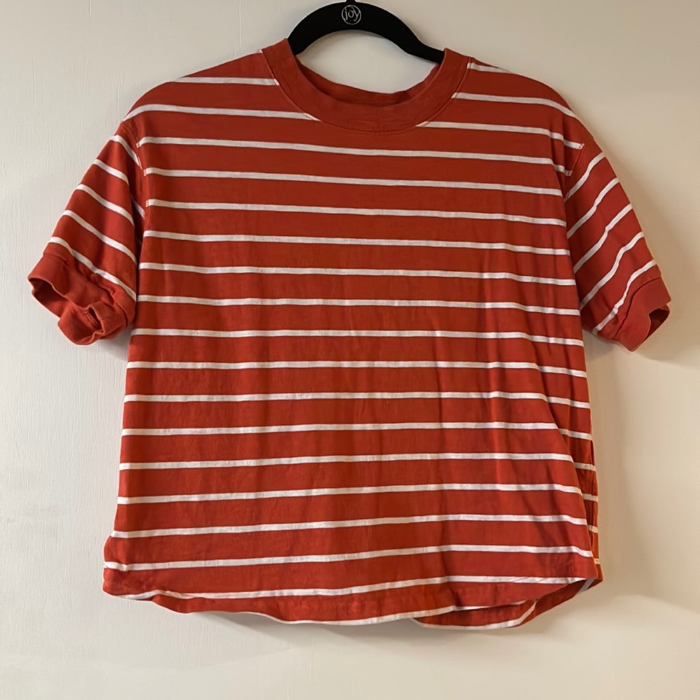 Madewell striped crop T-shirt